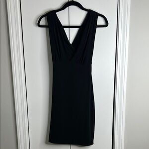 Express Black V-Neck Mini Dress